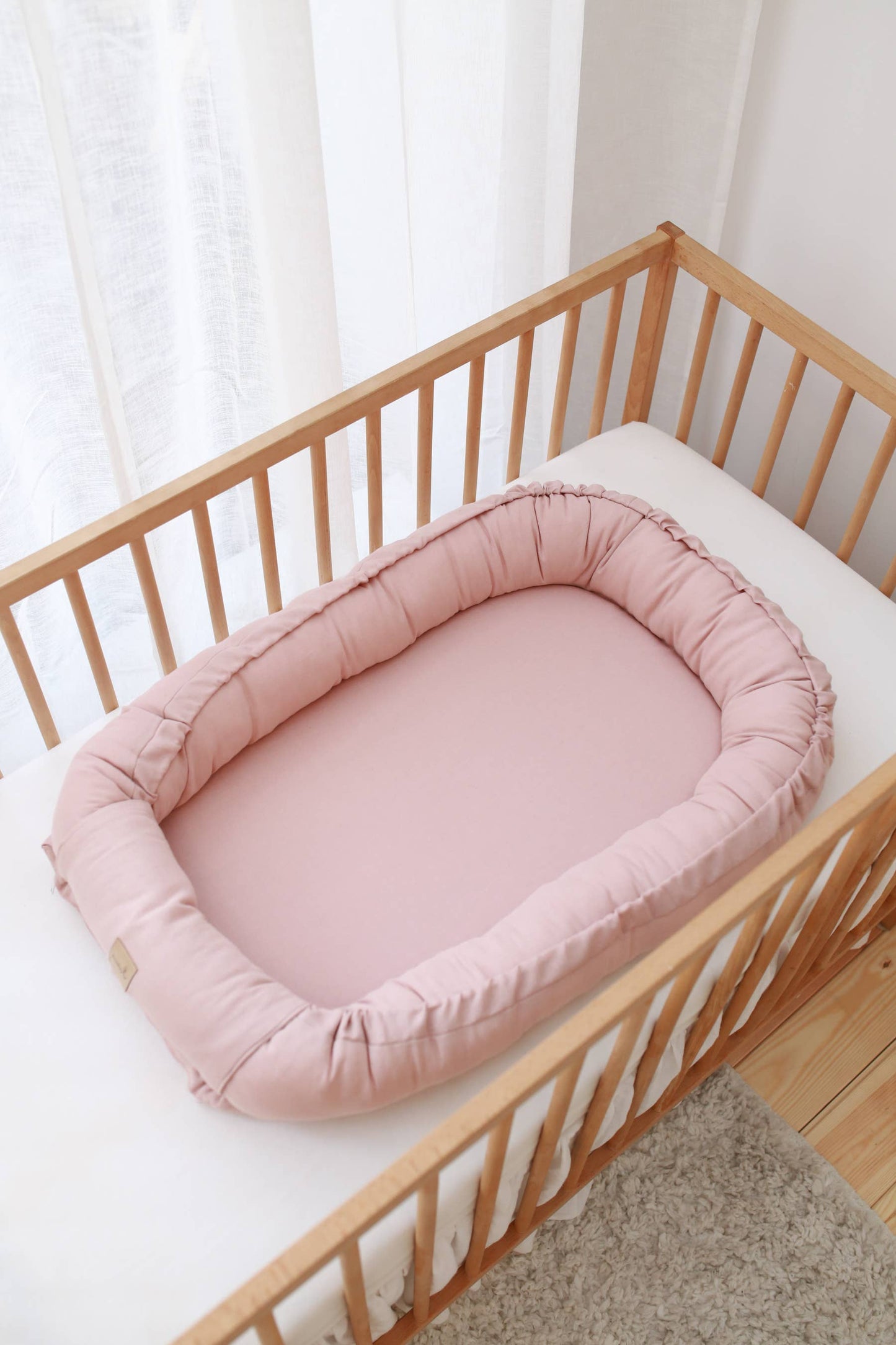 linned babynest - beige (5 farver)