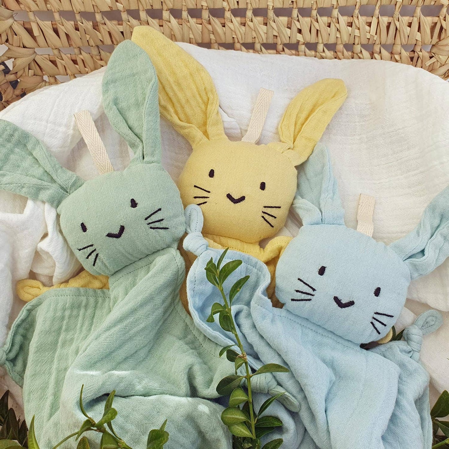 Økologisk Cuddly Rabbit Ice Blue