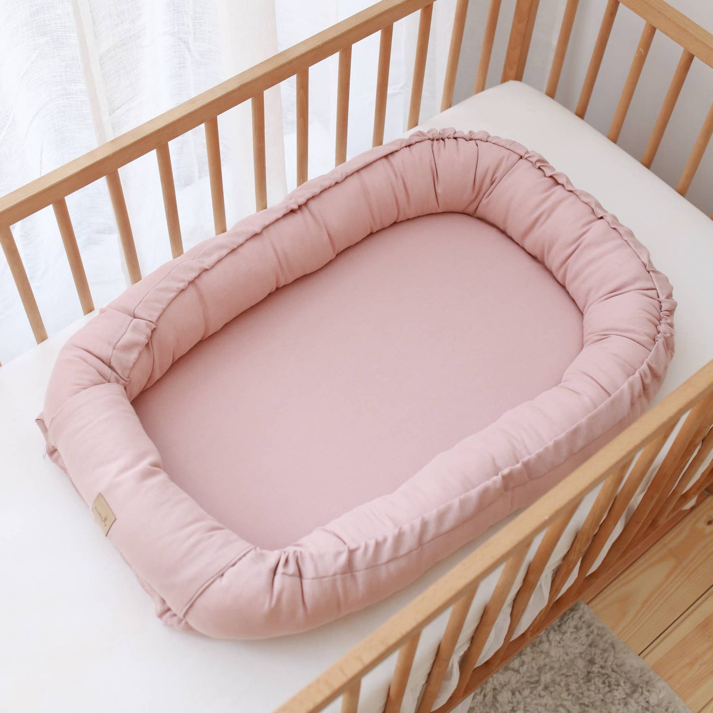 linned babynest - beige (5 farver)
