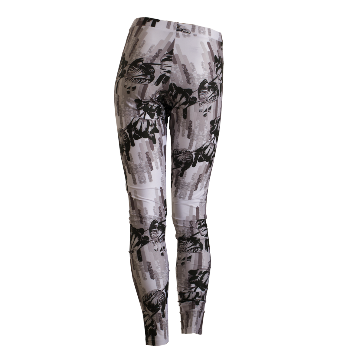 Monochrome tulip leggings